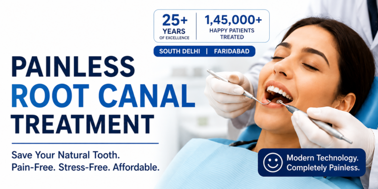 Painless Root Canal Treatment Delhi & Faridabad