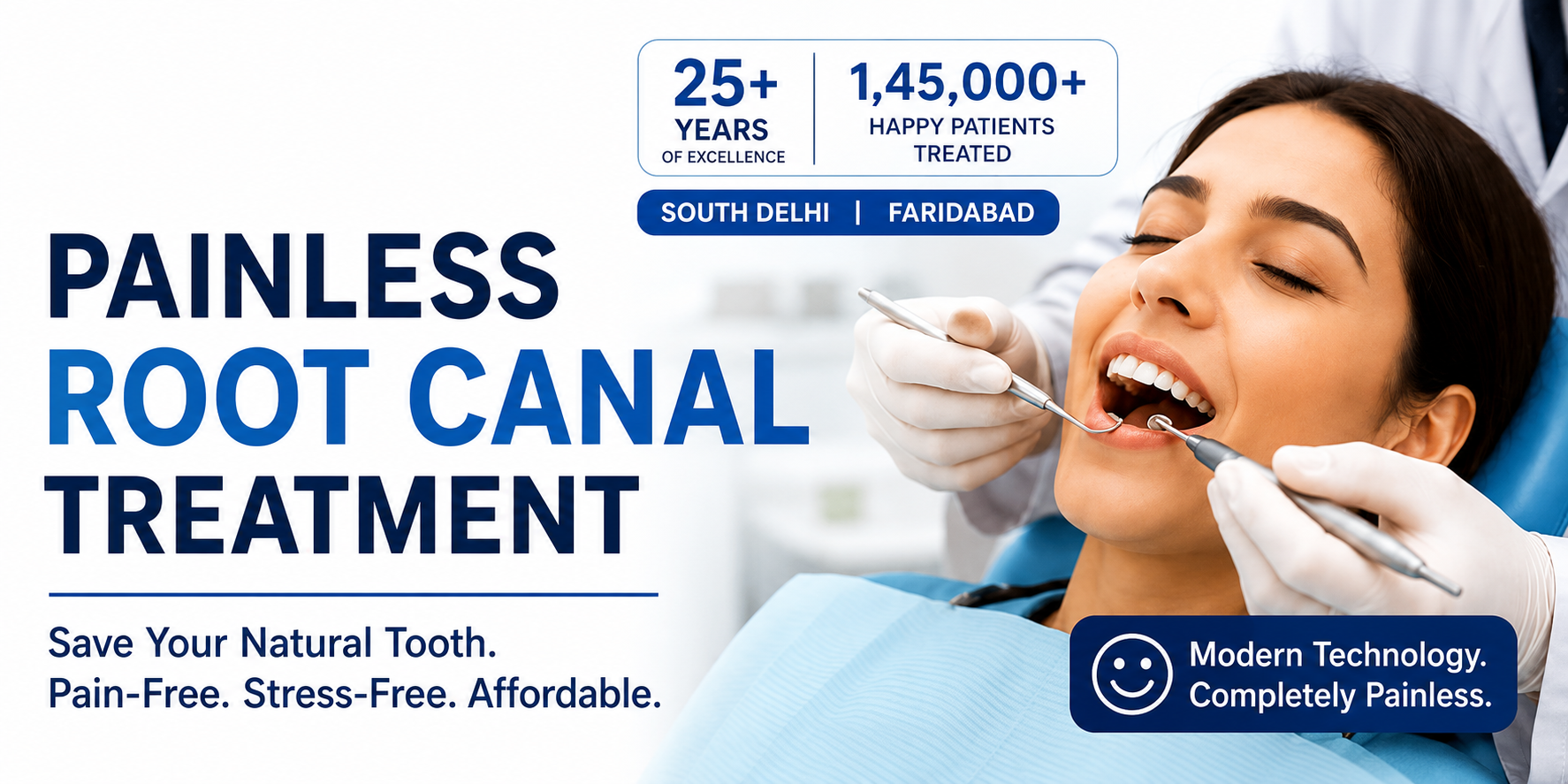 Painless Root Canal Treatment Delhi & Faridabad