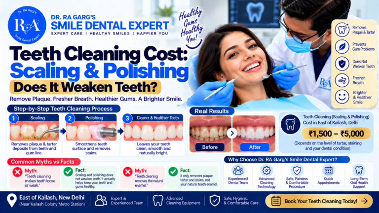 Teeth cleaning scaling and polishing guide at Smile Dental Care Centre